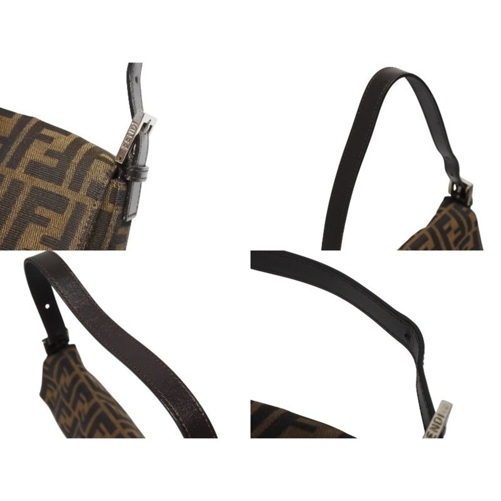 Fendi canvas Bucket Mamma handbag brown Zucca leather - Picture 6 of 10